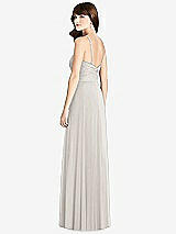 Rear View Thumbnail - Oyster Jeweled Twist Halter Maxi Dress