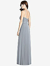 Rear View Thumbnail - Platinum Jeweled Twist Halter Maxi Dress