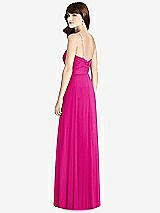 Rear View Thumbnail - Think Pink Jeweled Twist Halter Maxi Dress