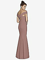 Alt View 1 Thumbnail - Sienna Off-the-Shoulder Criss Cross Back Trumpet Gown