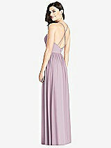 Rear View Thumbnail - Suede Rose Criss Cross Strap Backless Maxi Dress