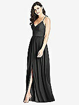 Front View Thumbnail - Black Criss Cross Strap Backless Maxi Dress