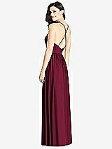 Rear View Thumbnail - Cabernet Criss Cross Strap Backless Maxi Dress