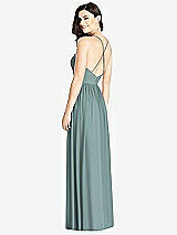 Rear View Thumbnail - Icelandic Criss Cross Strap Backless Maxi Dress