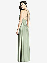 Rear View Thumbnail - Sage Criss Cross Strap Backless Maxi Dress