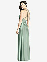 Rear View Thumbnail - Seagrass Criss Cross Strap Backless Maxi Dress