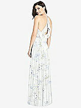 Front View Thumbnail - Bleu Garden Ruffled Strap Cutout Wrap Maxi Dress