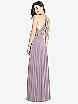 Front View Thumbnail - Lilac Dusk Ruffled Strap Cutout Wrap Maxi Dress