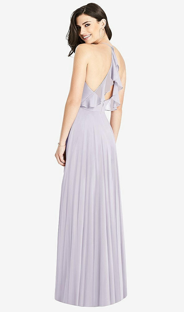 Front View - Moondance Ruffled Strap Cutout Wrap Maxi Dress