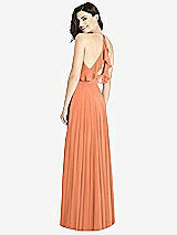 Front View Thumbnail - Sweet Melon Ruffled Strap Cutout Wrap Maxi Dress