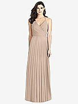 Rear View Thumbnail - Topaz Ruffled Strap Cutout Wrap Maxi Dress