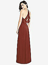 Front View Thumbnail - Auburn Moon Ruffled Strap Cutout Wrap Maxi Dress