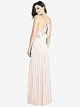 Front View Thumbnail - Blush Ruffled Strap Cutout Wrap Maxi Dress