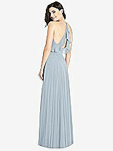 Front View Thumbnail - Mist Ruffled Strap Cutout Wrap Maxi Dress