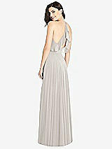 Front View Thumbnail - Oyster Ruffled Strap Cutout Wrap Maxi Dress