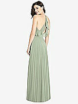 Front View Thumbnail - Sage Ruffled Strap Cutout Wrap Maxi Dress