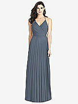 Rear View Thumbnail - Silverstone Ruffled Strap Cutout Wrap Maxi Dress