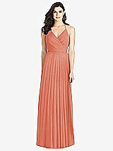 Rear View Thumbnail - Terracotta Copper Ruffled Strap Cutout Wrap Maxi Dress