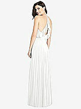 Front View Thumbnail - White Ruffled Strap Cutout Wrap Maxi Dress