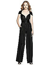 Alt View 1 Thumbnail - Black Soho Metallic Twist Jumpsuit