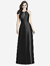 Rear View Thumbnail - Black Bella Bridesmaids Dress BB115