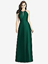 Rear View Thumbnail - Hunter Green Bella Bridesmaids Dress BB115