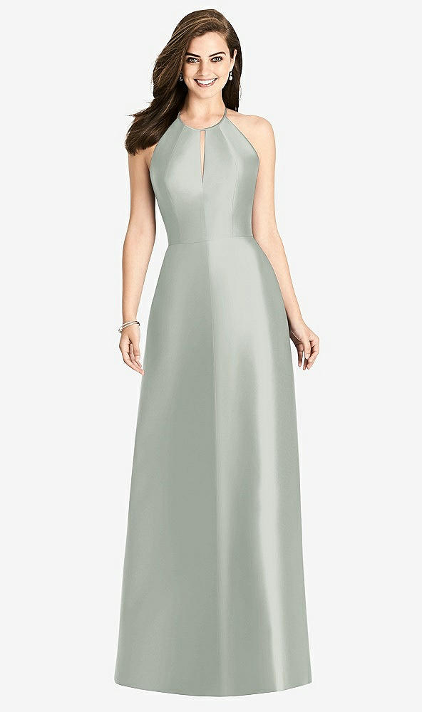 Back View - Willow Green Bella Bridesmaids Dress BB115