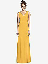 Rear View Thumbnail - NYC Yellow Bella Bridesmaids Dress BB116