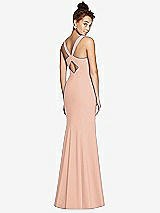 Front View Thumbnail - Pale Peach Bella Bridesmaids Dress BB116