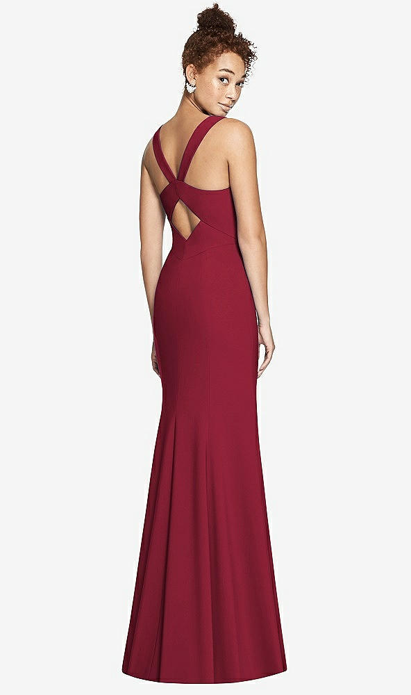 Front View - Burgundy Bella Bridesmaids Dress BB116