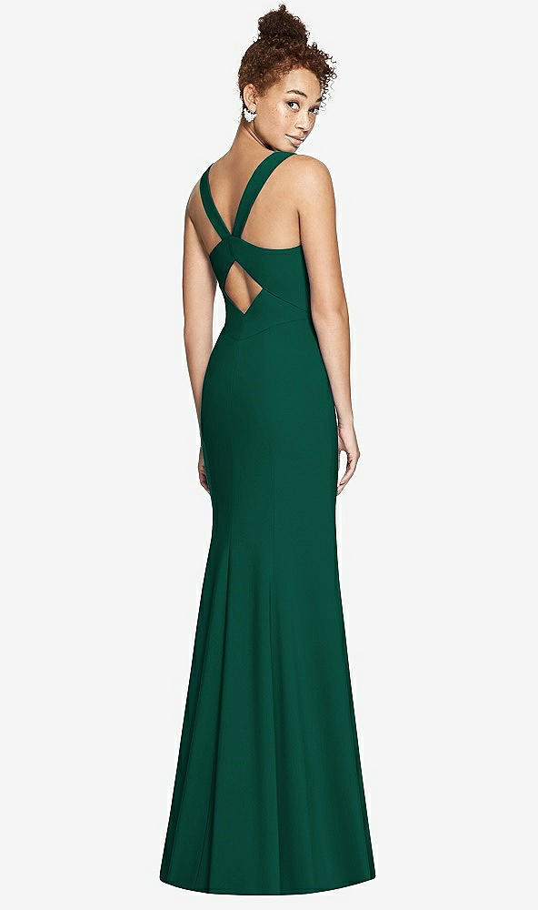 Front View - Hunter Green Bella Bridesmaids Dress BB116