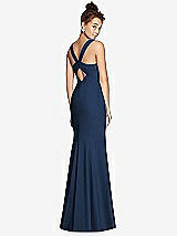 Front View Thumbnail - Midnight Navy Bella Bridesmaids Dress BB116