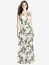 Front View Thumbnail - Palm Beach Print Bella Bridesmaids Dress BB117