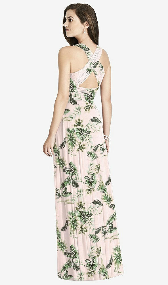 Back View - Palm Beach Print Bella Bridesmaids Dress BB117