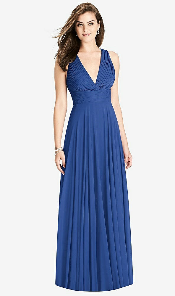 Front View - Classic Blue Bella Bridesmaids Dress BB117