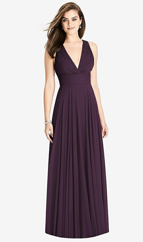 Front View - Aubergine Bella Bridesmaids Dress BB117