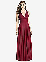 Front View Thumbnail - Burgundy Bella Bridesmaids Dress BB117