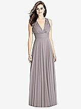 Front View Thumbnail - Cashmere Gray Bella Bridesmaids Dress BB117