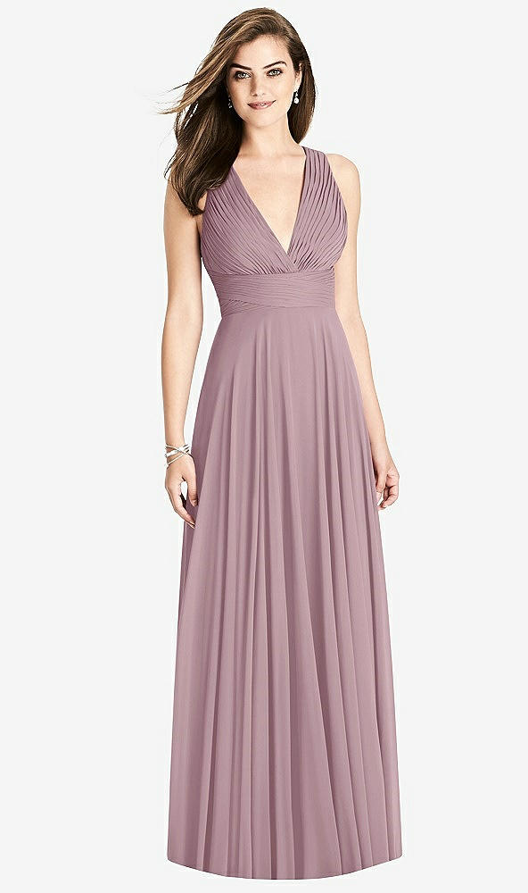 Front View - Dusty Rose Bella Bridesmaids Dress BB117