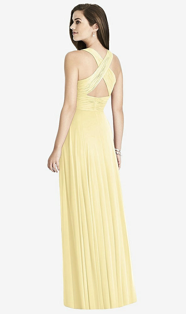 Back View - Pale Yellow Bella Bridesmaids Dress BB117