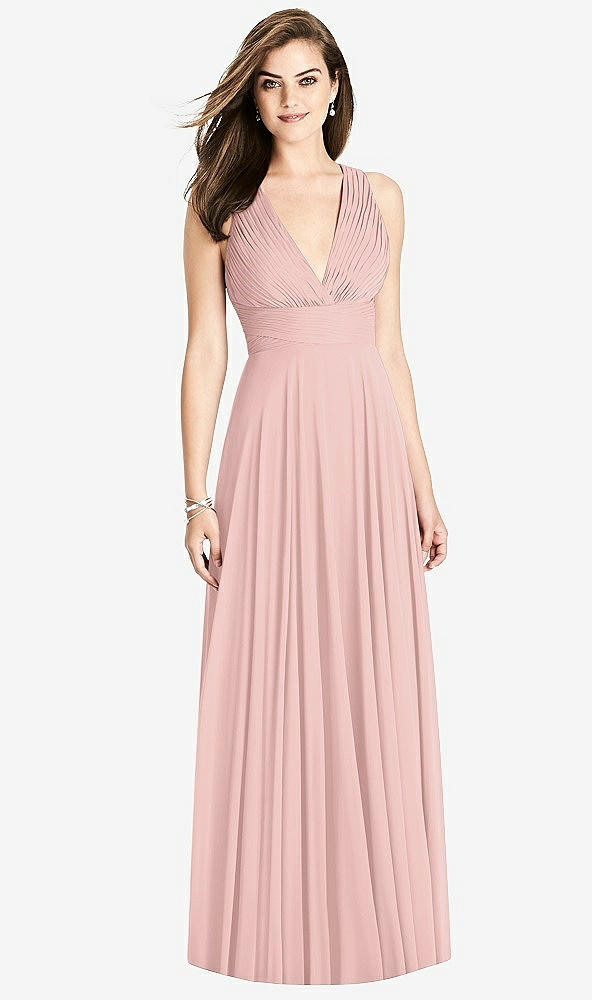 Front View - Rose - PANTONE Rose Quartz Bella Bridesmaids Dress BB117