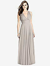 Front View Thumbnail - Taupe Bella Bridesmaids Dress BB117