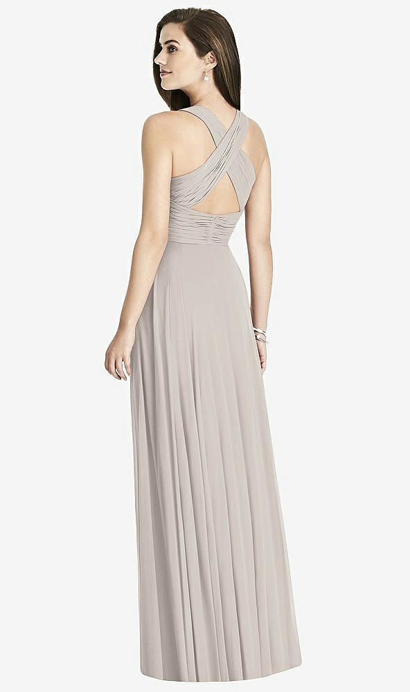 Back View - Taupe Bella Bridesmaids Dress BB117