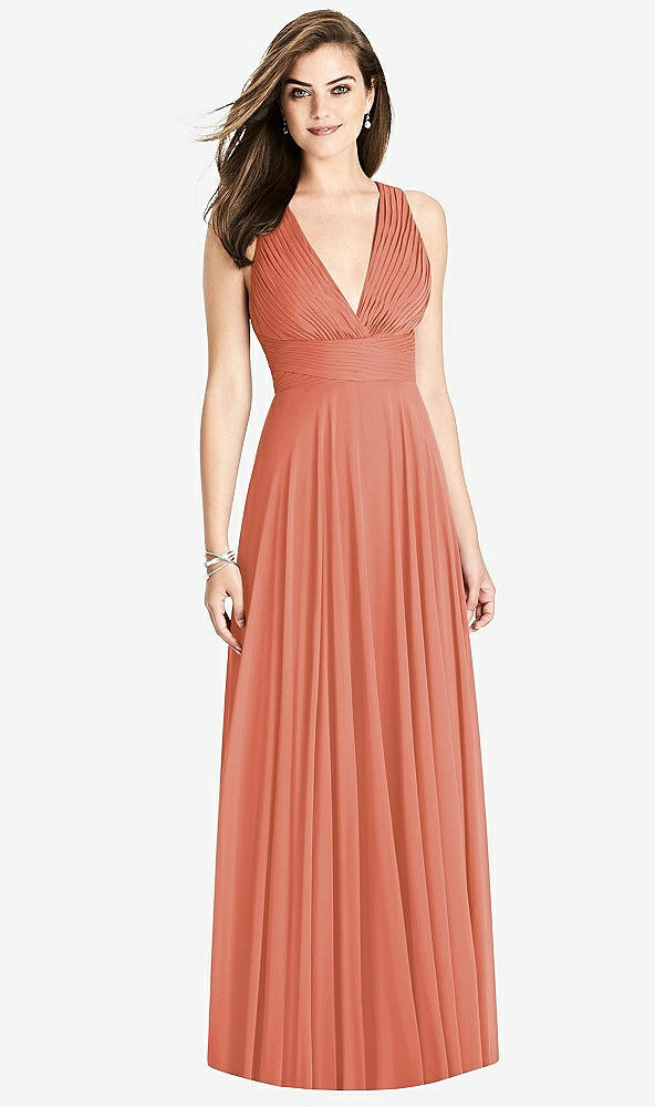 Front View - Terracotta Copper Bella Bridesmaids Dress BB117