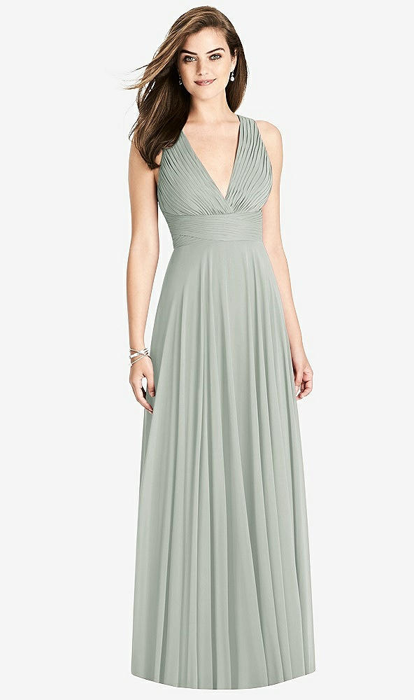 Front View - Willow Green Bella Bridesmaids Dress BB117