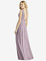 Rear View Thumbnail - Lilac Dusk & Light Nude Bella Bridesmaids Dress BB109