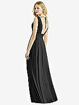 Rear View Thumbnail - Black & Light Nude Bella Bridesmaids Dress BB109