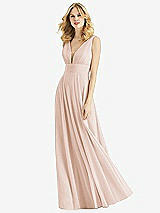 Front View Thumbnail - Cameo & Light Nude Bella Bridesmaids Dress BB109