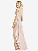 Rear View Thumbnail - Cameo & Light Nude Bella Bridesmaids Dress BB109