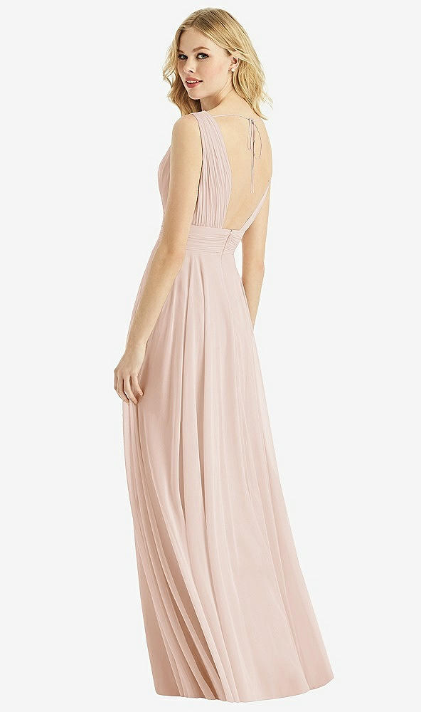 Back View - Cameo & Light Nude Bella Bridesmaids Dress BB109